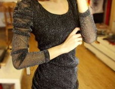 小姐姐中长款打底衫图,打造优雅冬季穿搭秘籍